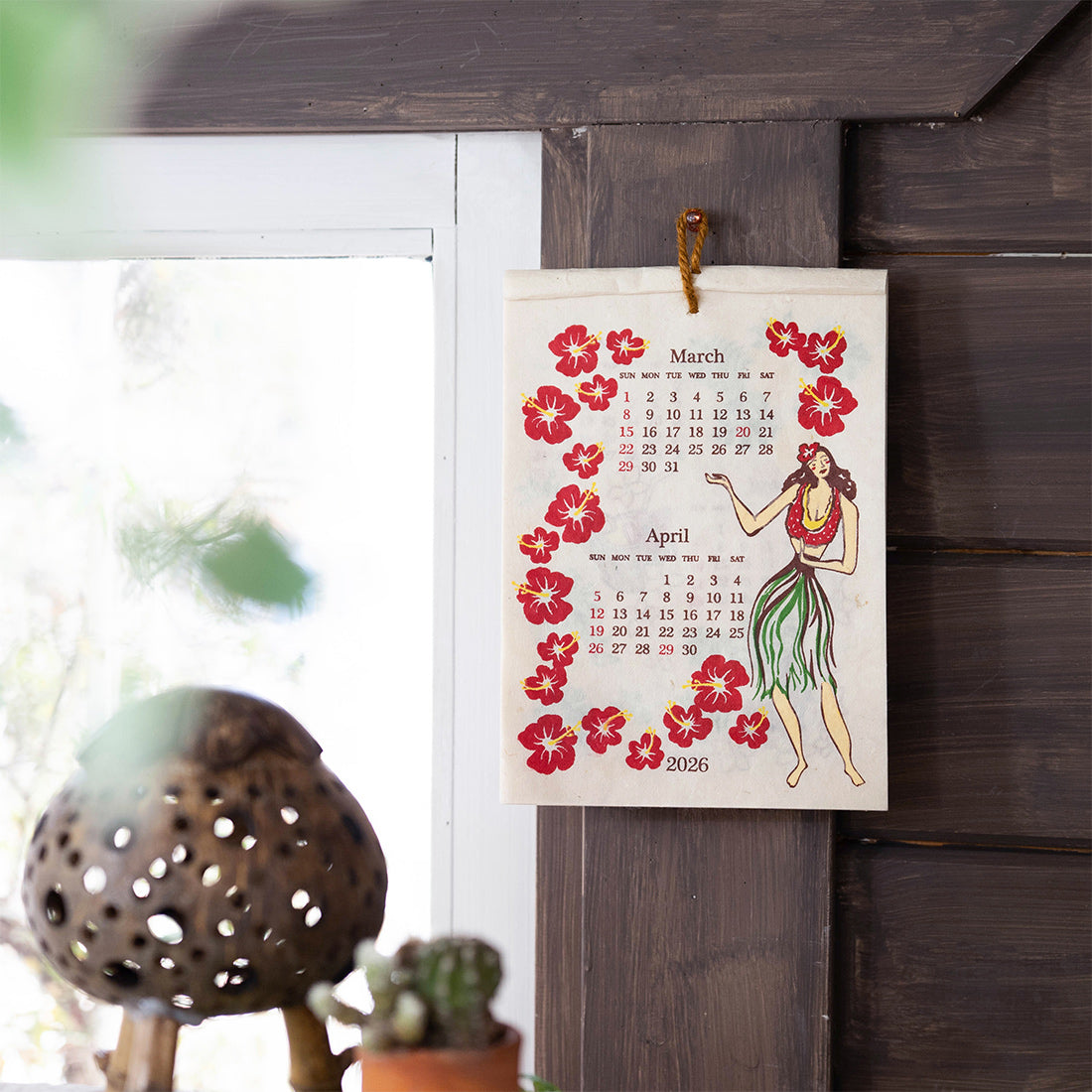 ハワイアンカレンダー ミニサイズ フラガール