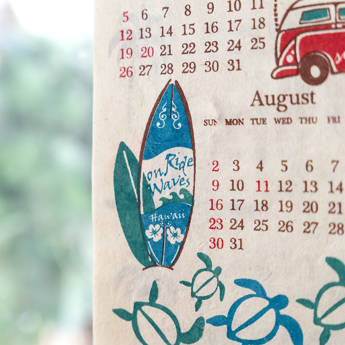 ハワイアンカレンダー ミニサイズ フラガール