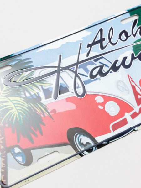 ナンバープレート看板 ハワイアン