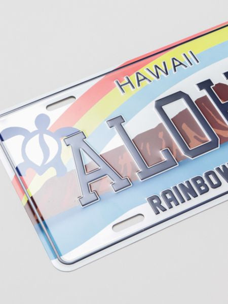 ハワイアン雑貨 ナンバープレートインテリア ウミガメ