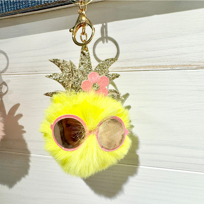 パイナップル ハワイアンキーホルダー ボア