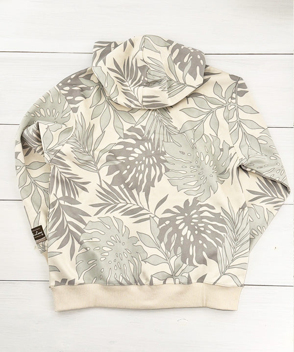 ハワイアンデザインパーカー ジップパーカー