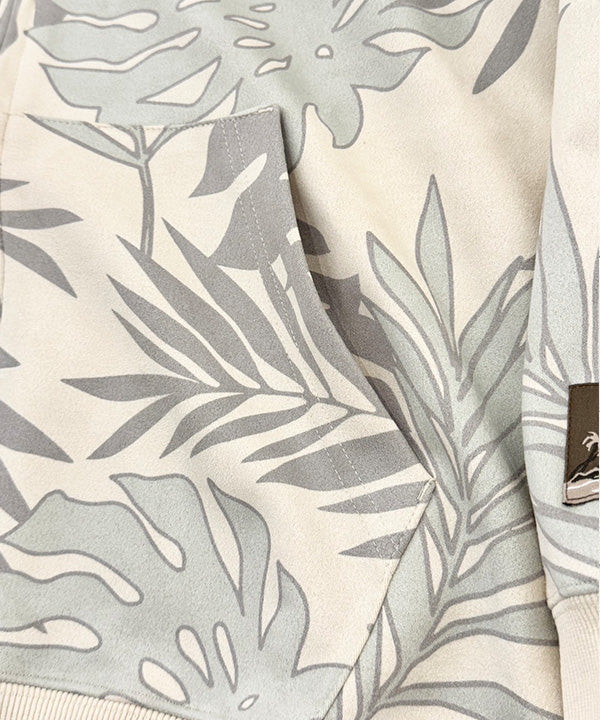 ハワイアンデザインパーカー ジップパーカー