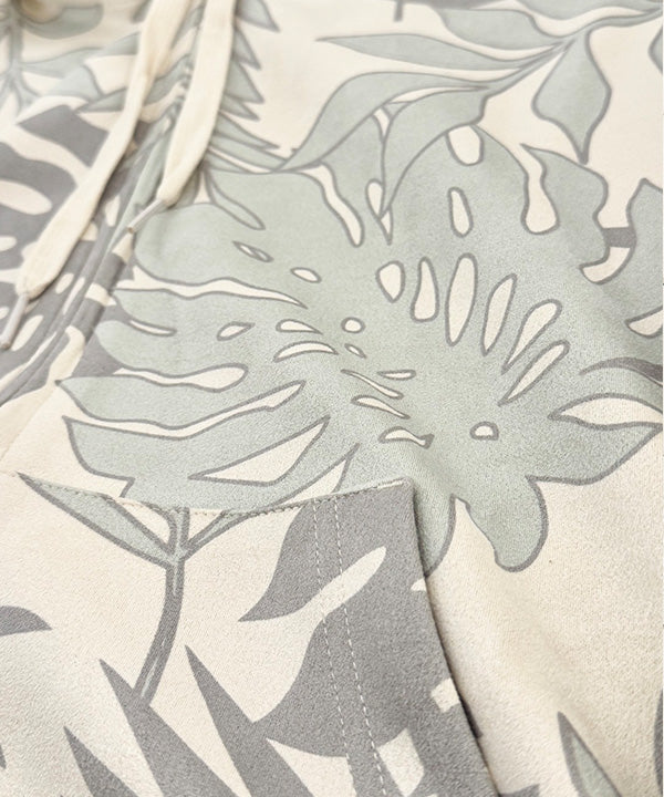 ハワイアンデザインパーカー ジップパーカー