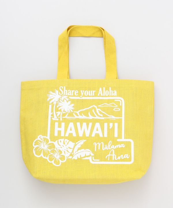 HAWAIIジュートビッグトートバッグ｜大容量リゾート＆マーケットバッグ