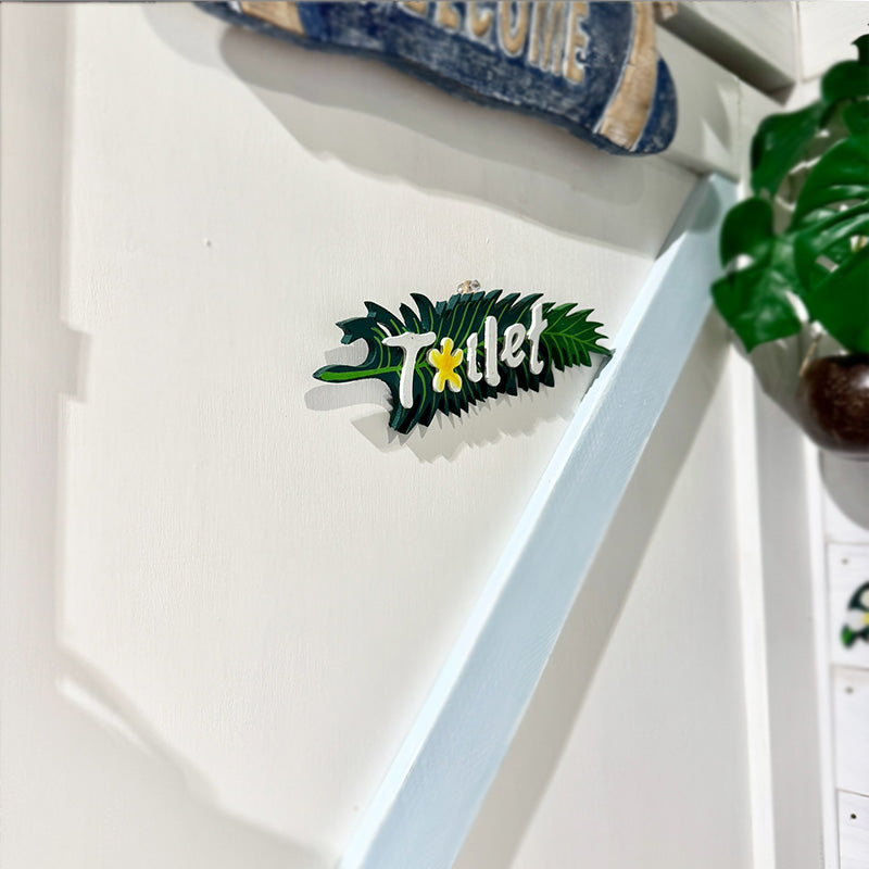 ハワイアントイレプレート 木製プレート