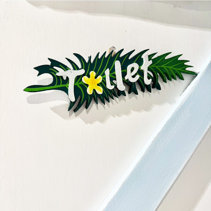 ヤシの葉っぱ トイレプレート 目印