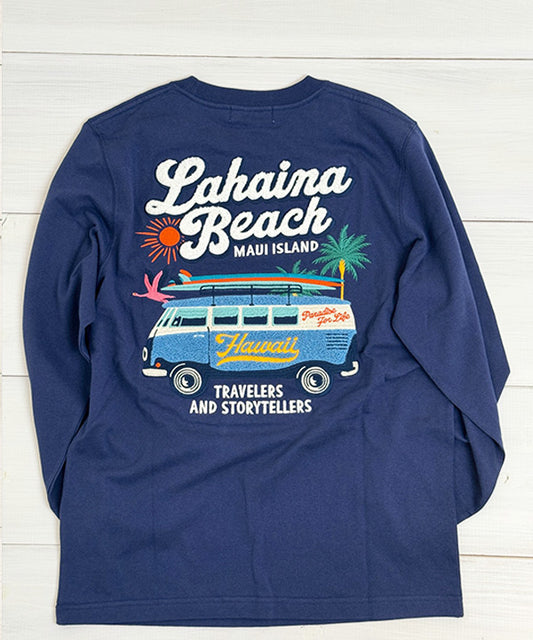 ハワイアンロンT 長袖Ｔシャツ ネイビー