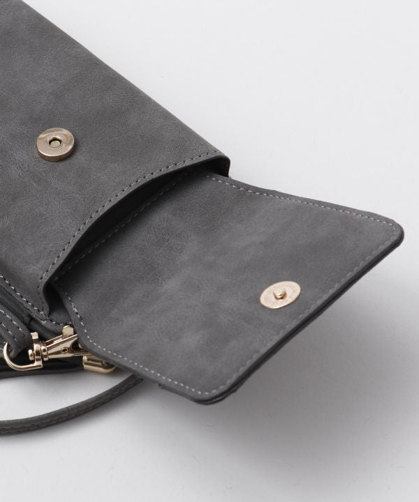 スマホケース ショルダーポーチ コンチョ付き