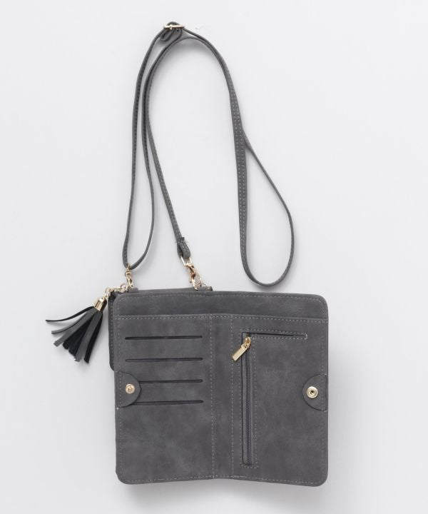 スマホケース ショルダーポーチ コンチョ付き