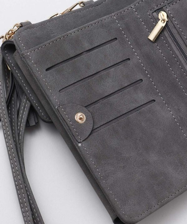 スマホケース ショルダーポーチ コンチョ付き