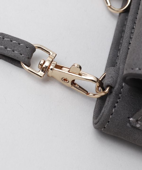 スマホケース ショルダーポーチ コンチョ付き