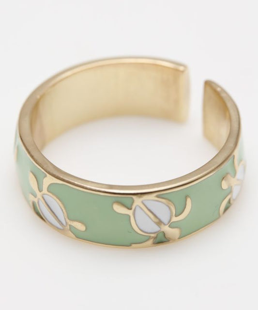 HAWAIIAN RING ONOHI HONU  GREEN