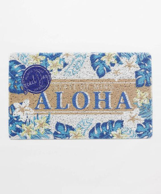 玄関マット／屋外／屋内／洗える／ハワイアン／滑り止め