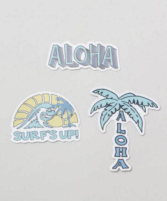 波のシール ステッカー ハワイアン