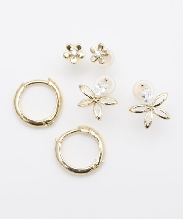 プルメリアの花びらデザインピアス