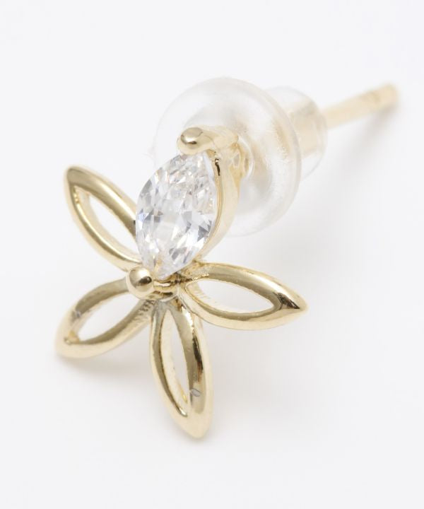 プルメリアの花びらデザインピアス