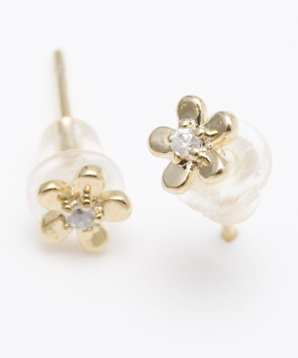 プルメリアの花びらデザインピアス