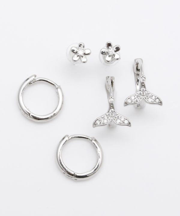 ホエール ピアス セット