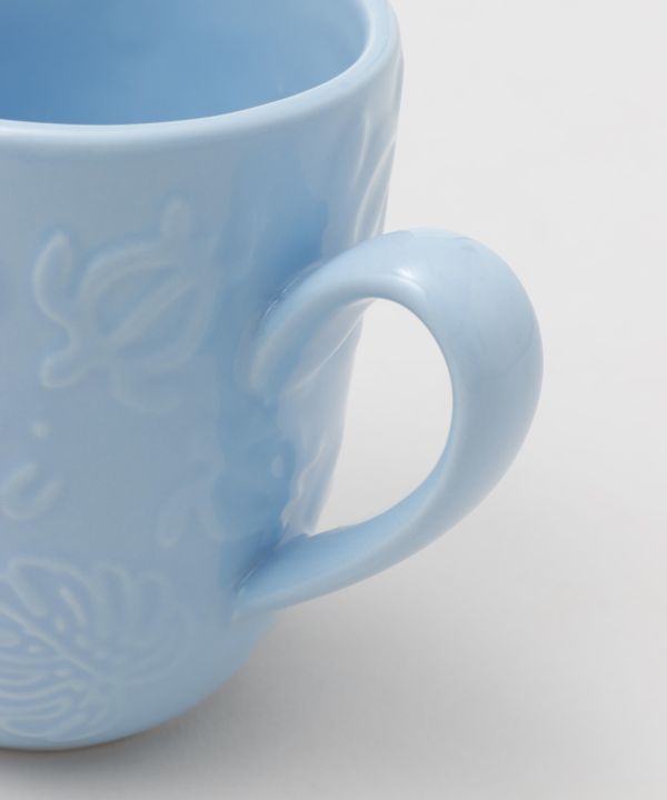 ハワイアンデザインマグカップ モンステラ柄 ホヌ