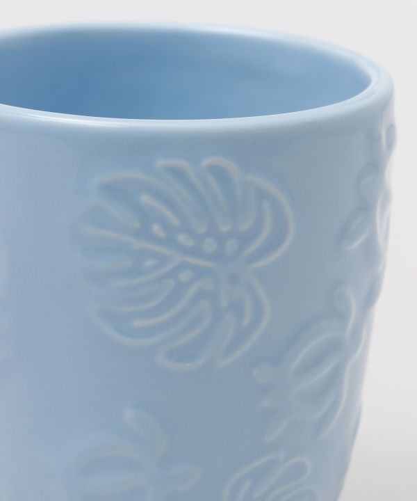 ハワイアンデザインマグカップ モンステラ柄 ホヌ