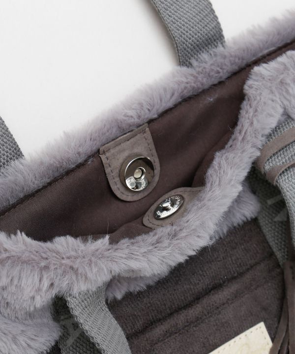 ハワイアントートバッグ ムートンファー付き