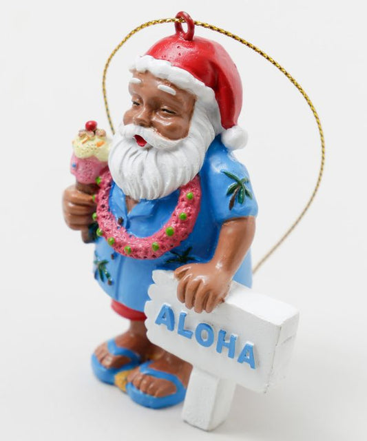 ハワイアンサンタクロース ALOHA看板