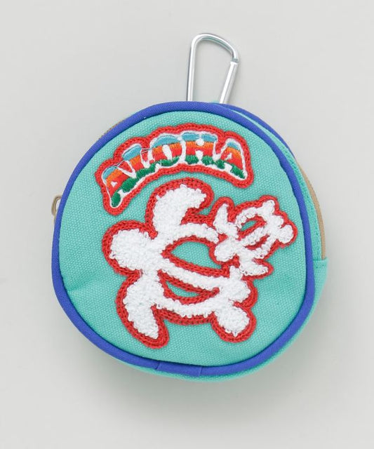 ハワイアンホヌ 刺繡デザイン ポーチ