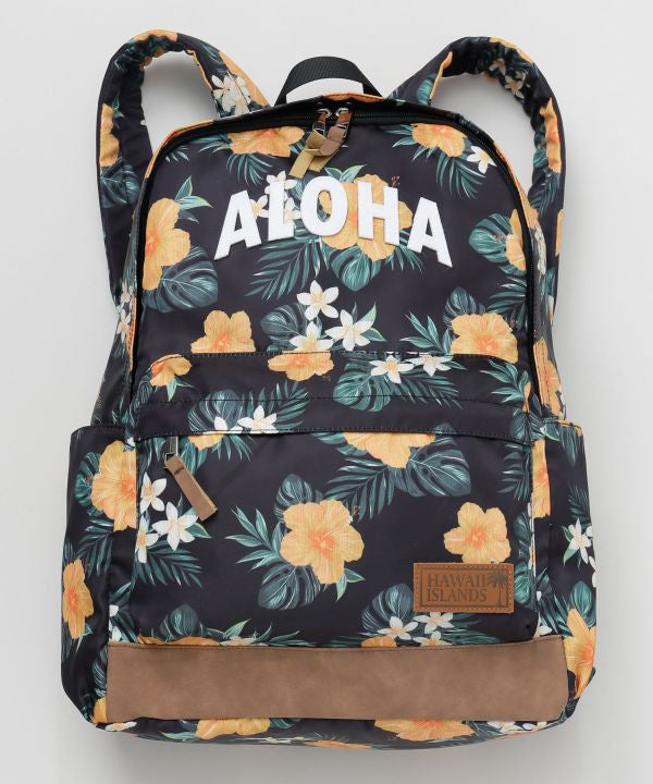 リュック ハワイ柄 ALOHA｜クッションショルダー 通勤バッグ