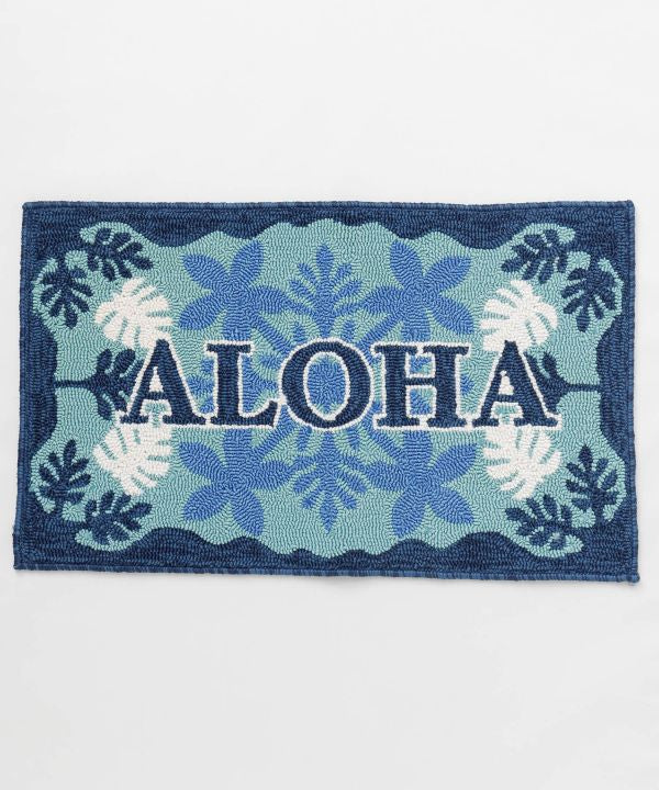 ハワイ 玄関マット パイル｜ALOHA 滑り止め付き
