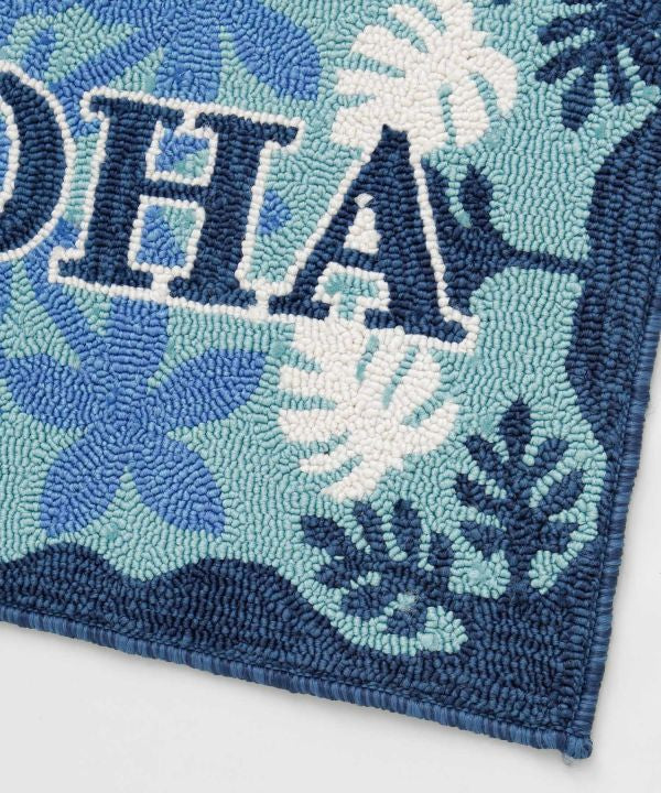 ハワイ 玄関マット パイル｜ALOHA 滑り止め付き