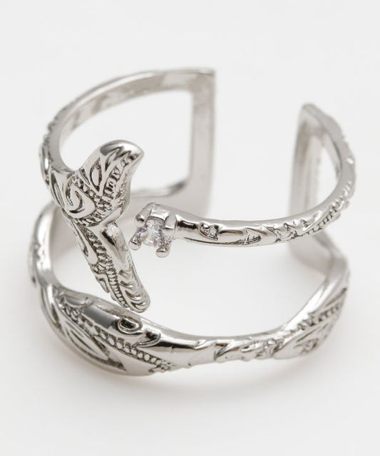 ハワイアンジュエリー調 イヤーカフ リング