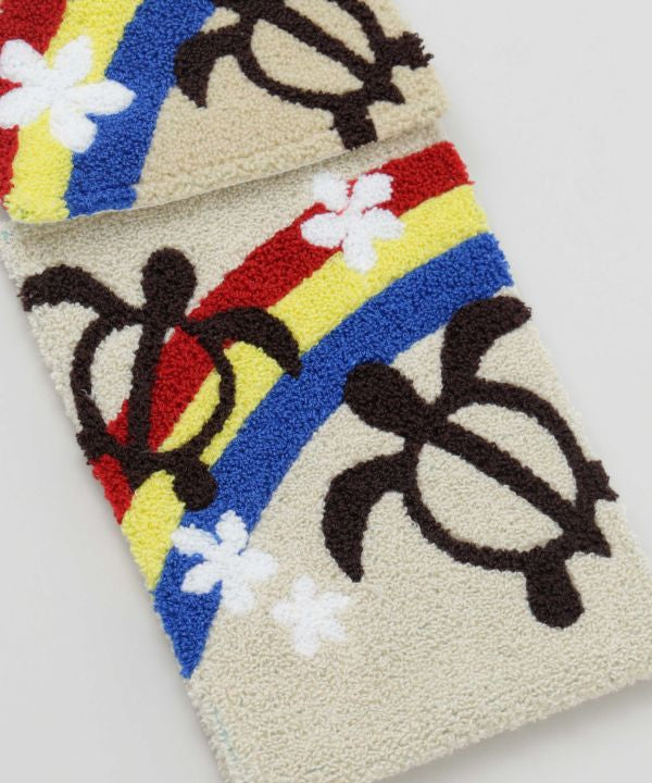 ハワイアン ロールペーパーホルダー ホヌ レインボー 刺しゅう