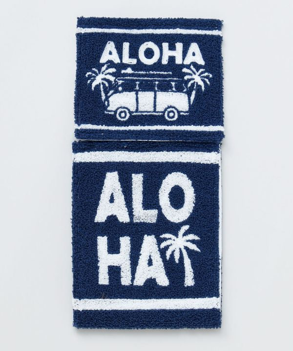 ハワイアン ワーゲンバス ロールペーパーホルダー ALOHA 刺しゅう