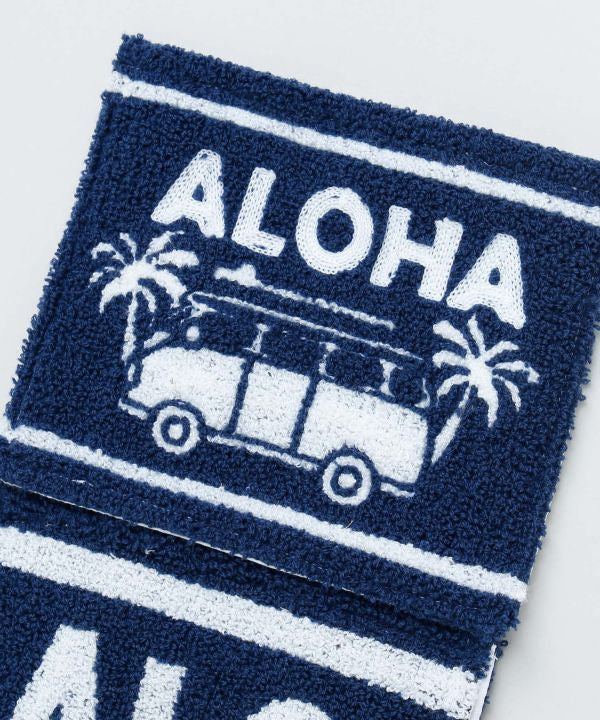 ハワイアン ワーゲンバス ロールペーパーホルダー ALOHA 刺しゅう