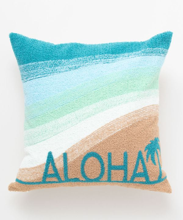 ハワイアン クッションカバー 海 グラデーション ALOHA 西海岸