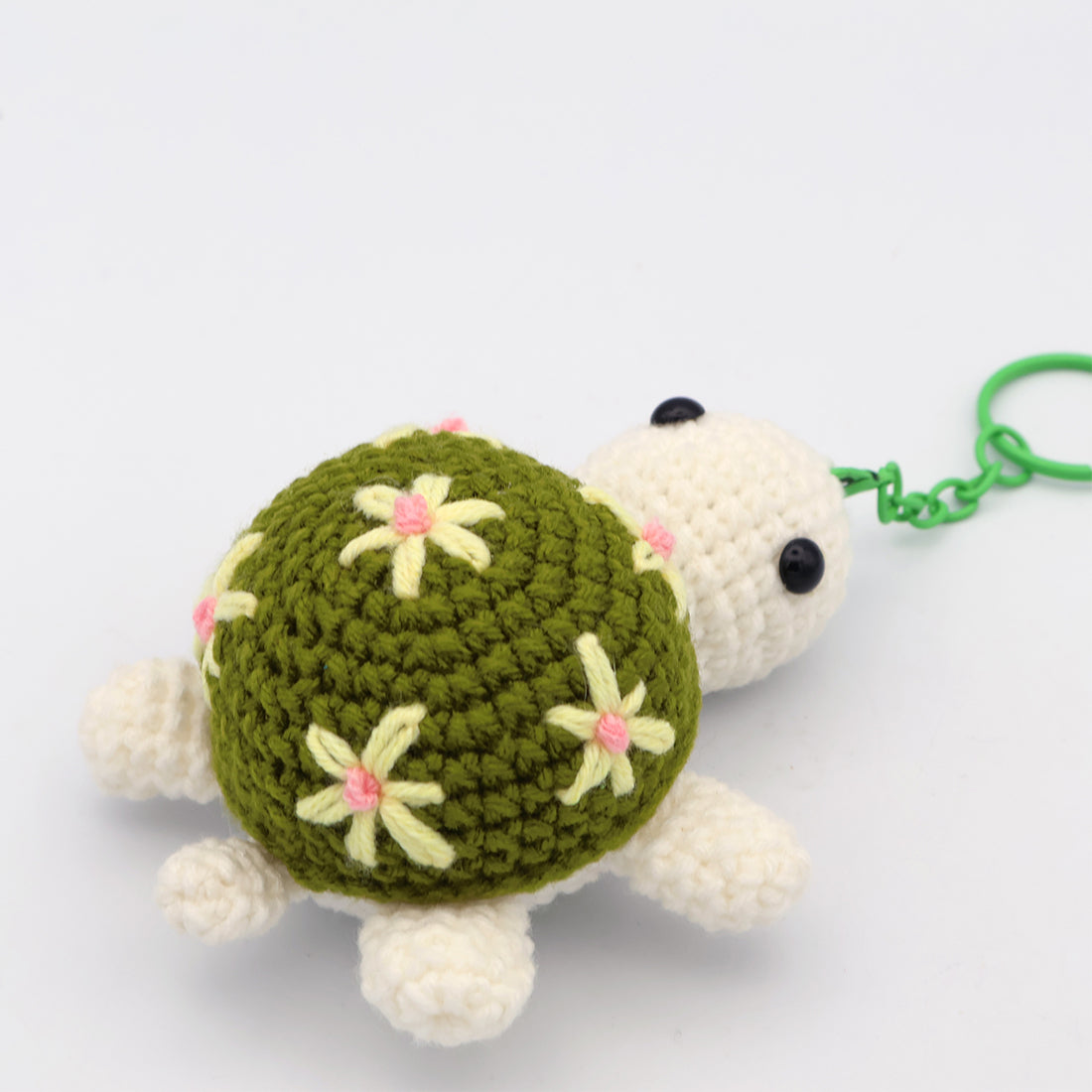 ウミガメのキーホルダー 編み込み かわいい