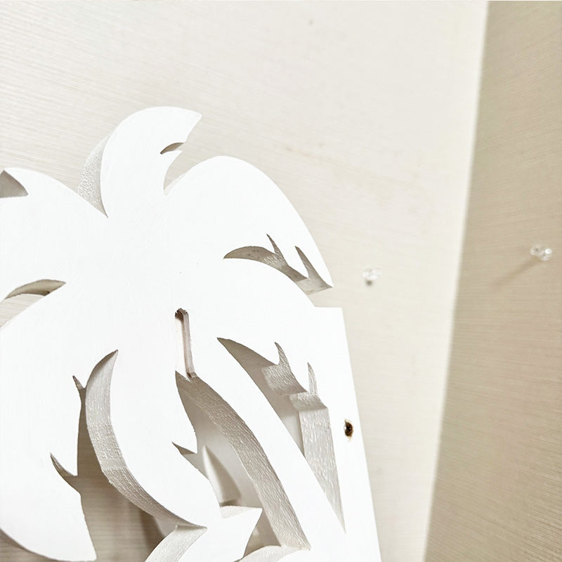 PALM TREE CORNER SHELF WHITE