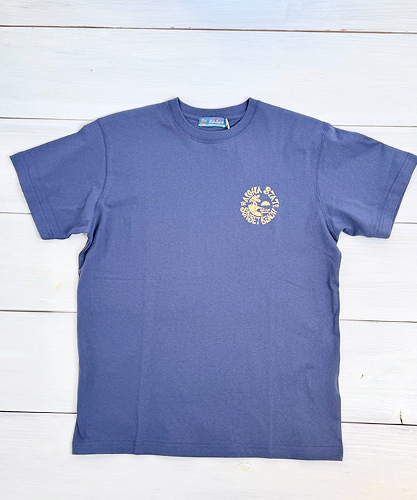 ハワイ サンセットビーチ ハワイガール デザイン バックプリント ハワイアンTシャツ