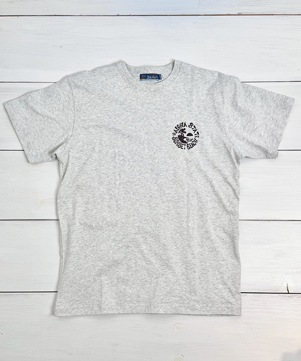 ハワイ サンセットビーチ ハワイガール デザイン バックプリント ハワイアンTシャツ