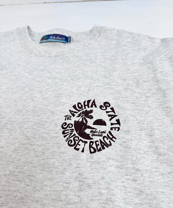 ハワイ サンセットビーチ ハワイガール デザイン バックプリント ハワイアンTシャツ