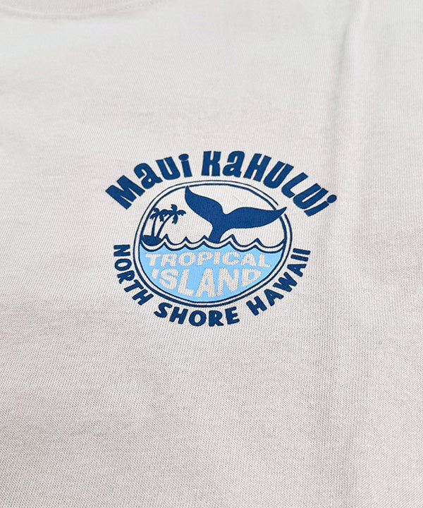 ハワイ マウイ カフルイ ロゴ 半袖Tシャツ ブラウン ハワイアンTシャツ メンズ レディース