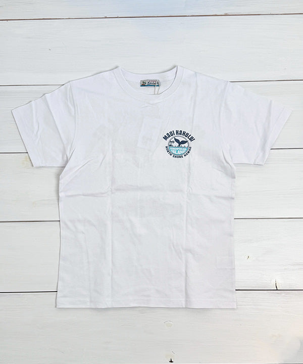 ハワイ マウイ カフルイ ロゴ 半袖Tシャツ ブラウン ハワイアンTシャツ メンズ レディース