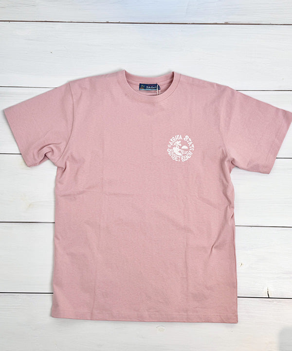 ハワイ サンセットビーチ ハワイガール デザイン バックプリント ハワイアンTシャツ