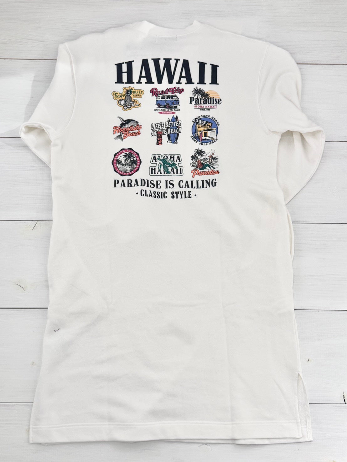 長袖ワンピーストレーナー レディーススウェット ハワイアン