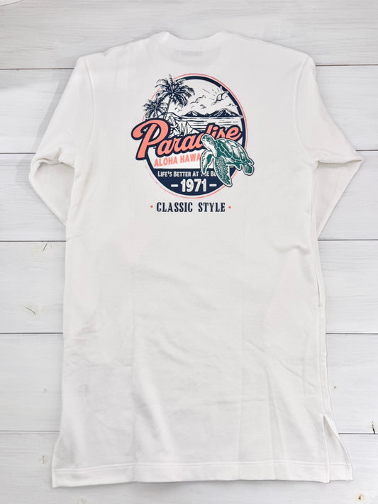 長袖ワンピーストレーナー レディーススウェット ハワイアン