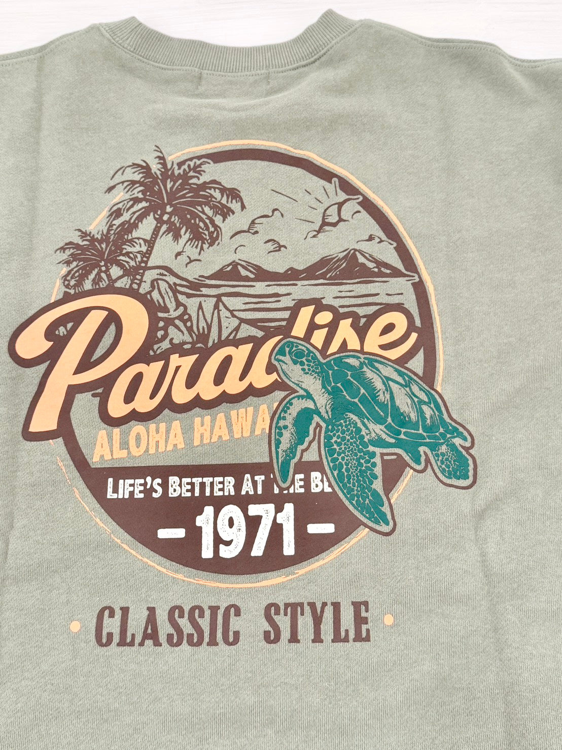 長袖ワンピーストレーナー レディーススウェット ハワイアン