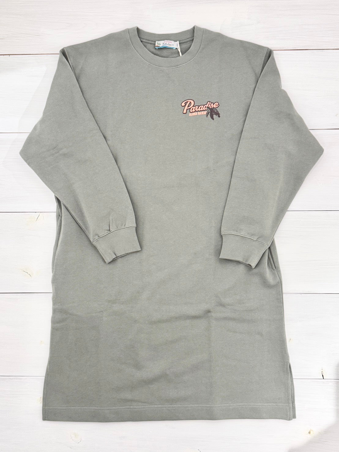 長袖ワンピーストレーナー レディーススウェット ハワイアン