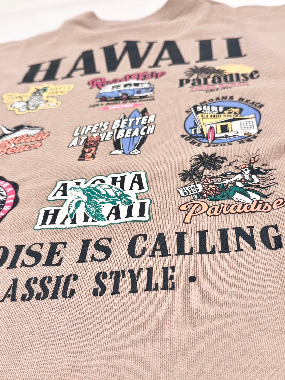 長袖ワンピーストレーナー レディーススウェット ハワイアン