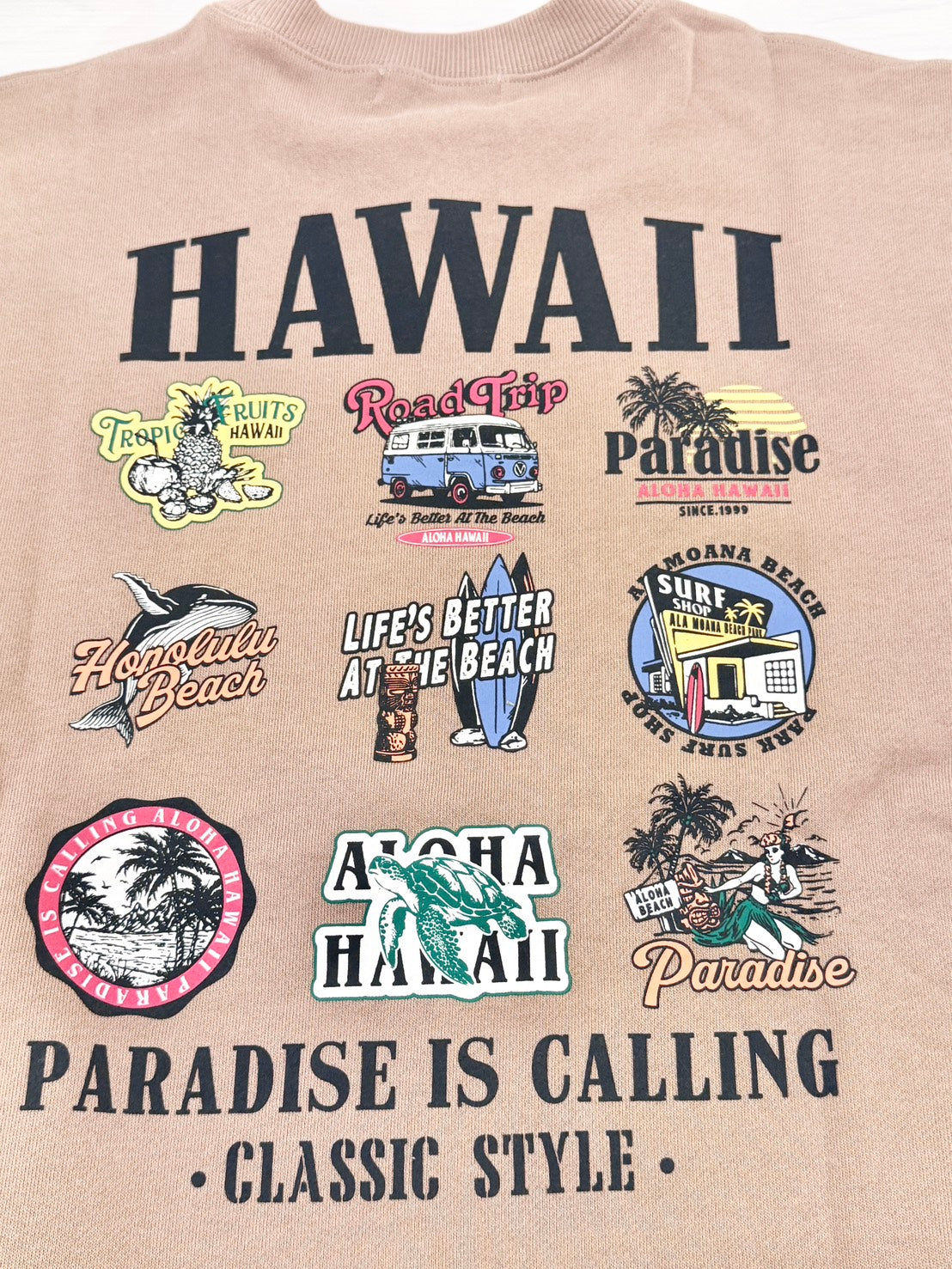 長袖ワンピーストレーナー レディーススウェット ハワイアン